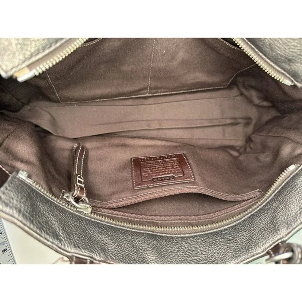 Coach Chelsea Metallic Graphite Tote F10903